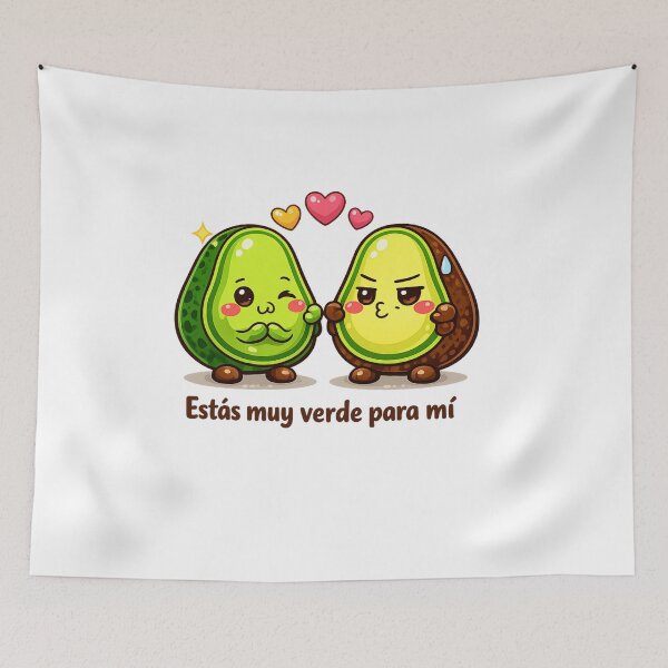 Item preview, You're too green for me – Cute avocados with humor designed and sold by Amor de Pato & Friends.