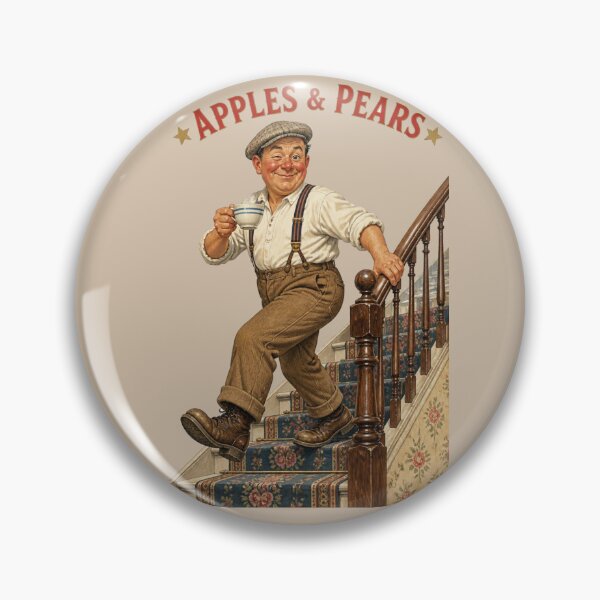 Item preview, Apples & Pears | Funny Vintage 1950s Cockney Rhyming Slang Retro British Humour Gift Art Print designed and sold by HOODYBUDSTYLES.