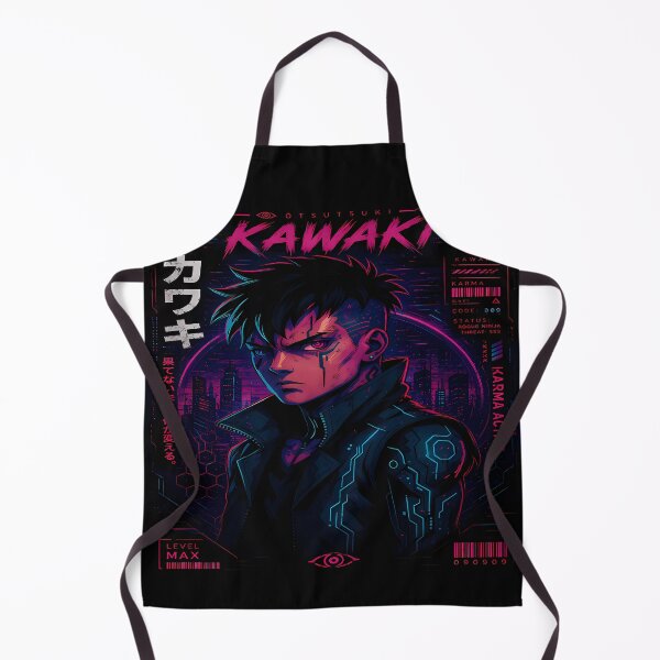 Item preview, Cyberpunk Kawaki Otsutsuki Neon Portrait | Rogue Ninja Aesthetic Design designed and sold by Trinidesigns123.