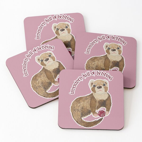 Item preview, Bramble the Ferret has an Inventory Full of Bedding designed and sold by Blackberries & Moss.