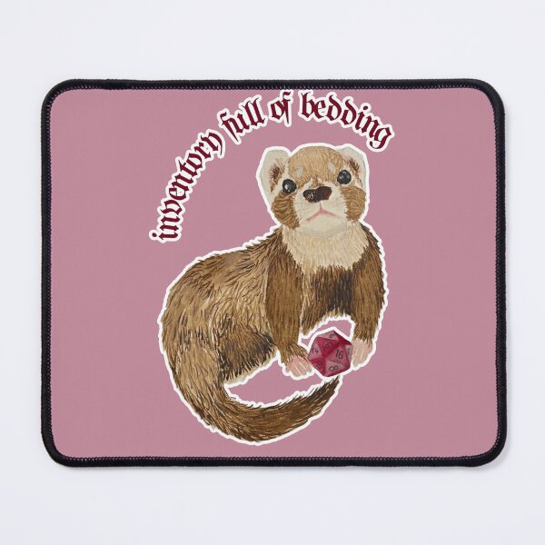 Item preview, Bramble the Ferret has an Inventory Full of Bedding designed and sold by Blackberries & Moss.