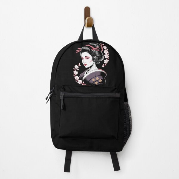 Item preview, Geisha Headphones Cherry Blossom Lofi Japanese Aesthetic T-Shirt designed and sold by DarylWelsh2024.