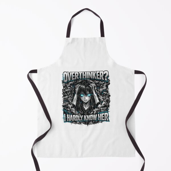 Item preview, OVERTHINKER? I Hardly Know Her Anime Anxiety Streetwear designed and sold by AMICO77.