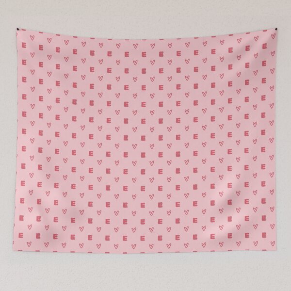 Item preview, Letter E Monogram Pink Heart Pattern | Cute Initial E Pink Heart Aesthetic | Red and Pink Letter E Heart Design | Monogram E Heart Pattern Art | Girly Coquette Letter E Initial Hearts designed and sold by VivaFy.