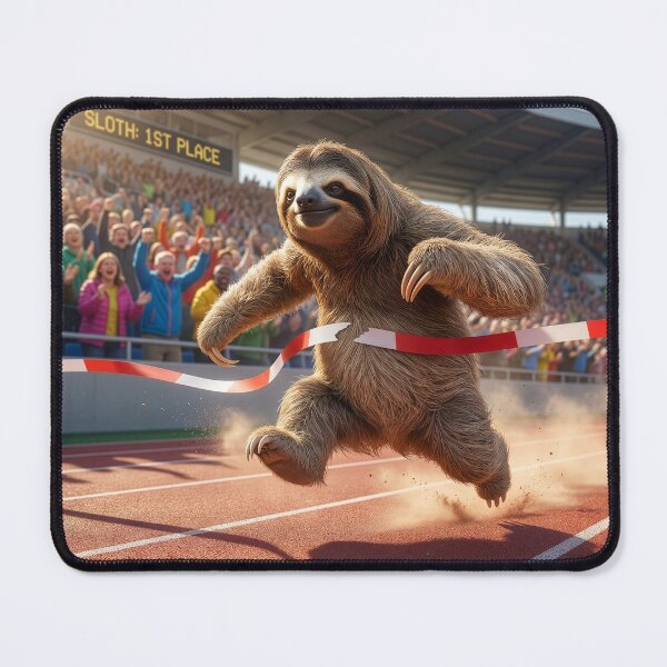 Item preview, Fleet-Footed Sloth Wins the Race designed and sold by Tridentulus.