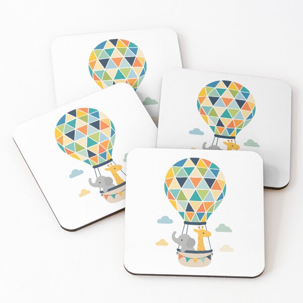 Item preview, Safari Animals Hot Air Balloon designed and sold by OlhaDreamArt.