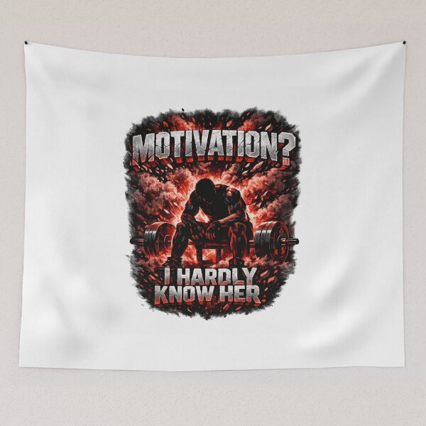 Item preview, Motivation? I Hardly Know Her Gym Meme Streetwear designed and sold by AMICO77.