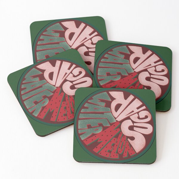 Item preview, Retro Watermelon Sugar High Typography Funky Pink and Green Fruit Slice Art designed and sold by DropRomance.