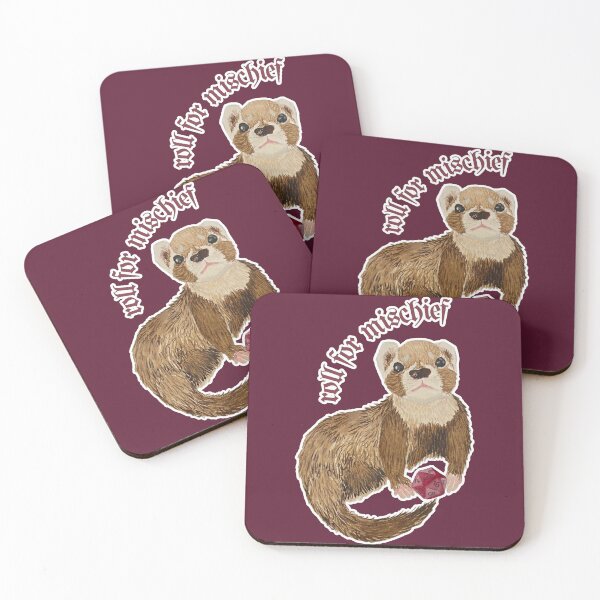 Item preview, Roll for Mischief Bramble the Ferret designed and sold by Blackberries & Moss.