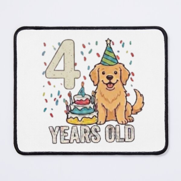 Item preview, Cute 4 Years Old golden retriever Dog Lover  designed and sold by Petsthetic.