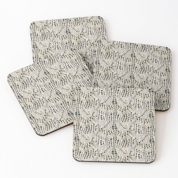 Item preview, Handspun and knit wool lace designed and sold by ChillonLeachArt.