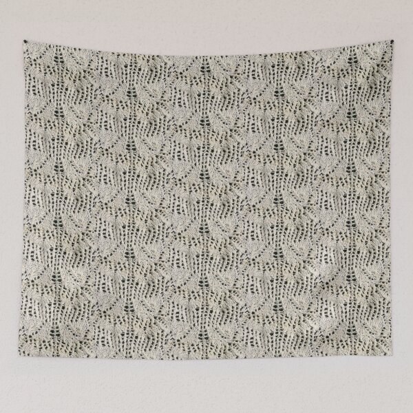 Item preview, Handspun and knit wool lace designed and sold by ChillonLeachArt.