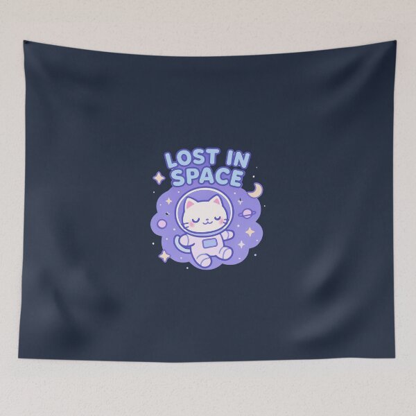 Item preview, Lost in Space Cat Astronaut designed and sold by Noxivora.