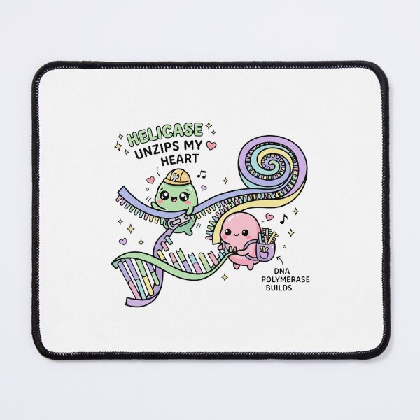 Item preview, Cute Kawaii DNA Replication Helicase Zipper Science designed and sold by DuckOddity.