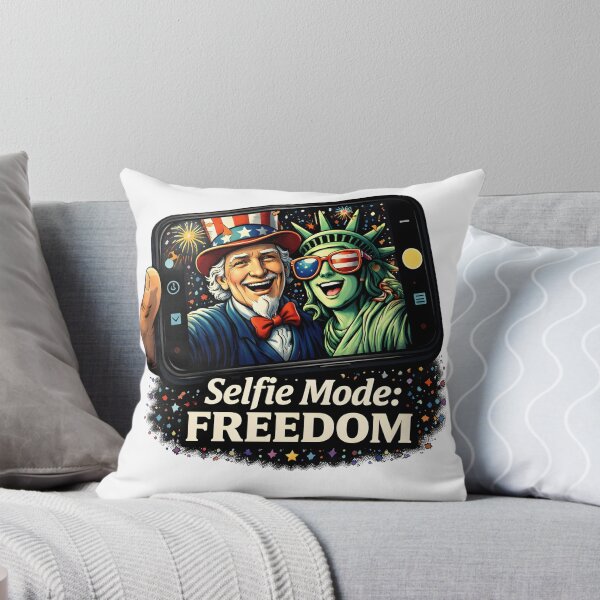 Aperçu de l'œuvre Mode selfie Liberté Design patriotique créée et vendue par FREENATION2026.
