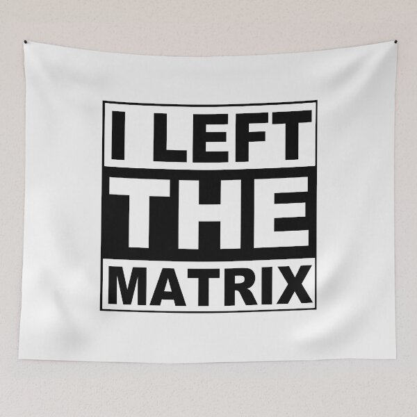 Item preview, I Left The Matrix; Rat Race; designed and sold by StickerApe.