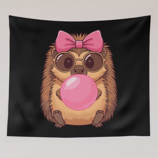 Item preview, Hedgehog Blowing Bubble Cute Animal Lover designed and sold by garyeyounge.
