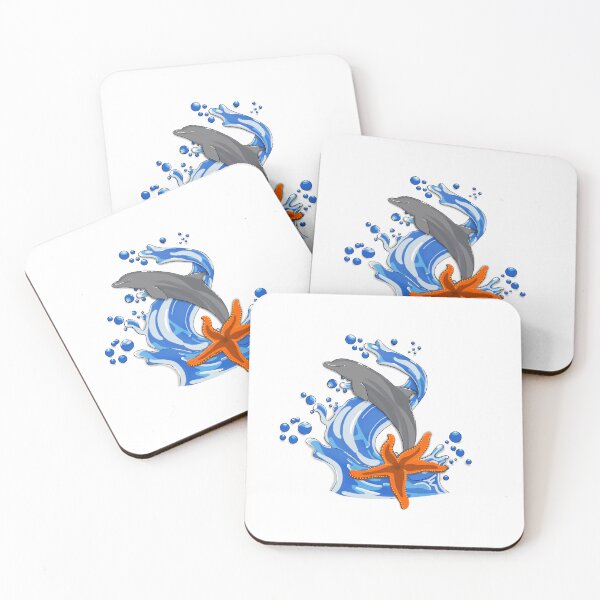 Item preview, Pegatina Dolphin Splash designed and sold by HollysPalette.