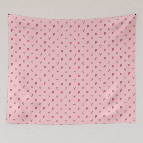 Item preview, Letter F Monogram Pink Heart Pattern | Cute Initial F Pink Heart Aesthetic | Red and Pink Letter F Heart Design | Monogram F Heart Pattern Art | Girly Coquette Letter F Initial Hearts designed and sold by VivaFy.