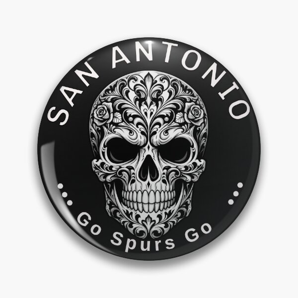 Item preview, San Antonio Ornate Floral Skull City Design designed and sold by Tsugraf Designs.