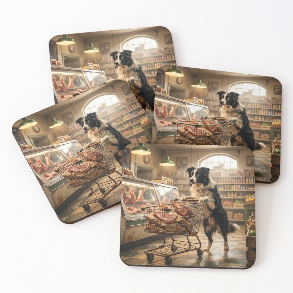 Item preview, Border Collie Goes to the Grocery Store designed and sold by Tridentulus.