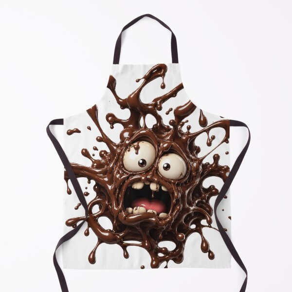 Item preview, Terrified Chocolate Splash Monster Cartoon Character designed and sold by jgvisualarts.