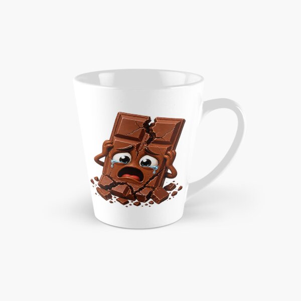 Item preview, Crying Cracked Chocolate Bar Cartoon Character Illustration designed and sold by jgvisualarts.