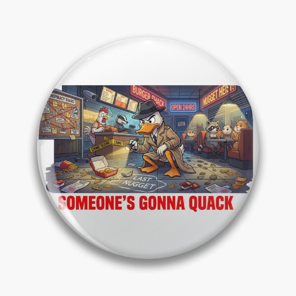 Item preview, Someone's Gonna Quack Detective Duck Meme designed and sold by Burnout-Beasts.