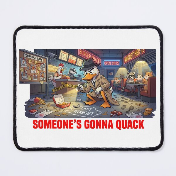 Item preview, Someone's Gonna Quack Detective Duck Meme designed and sold by Burnout-Beasts.
