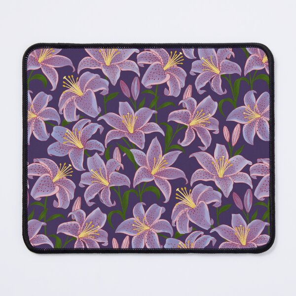 Item preview, Luxurious Soft Lavender Stargazer Lily Floral Vivid Petal On Royal Violet designed and sold by DropRomance.