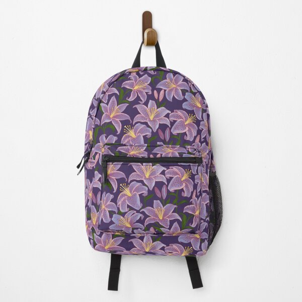 Item preview, Luxurious Soft Lavender Stargazer Lily Floral Vivid Petal On Royal Violet designed and sold by DropRomance.