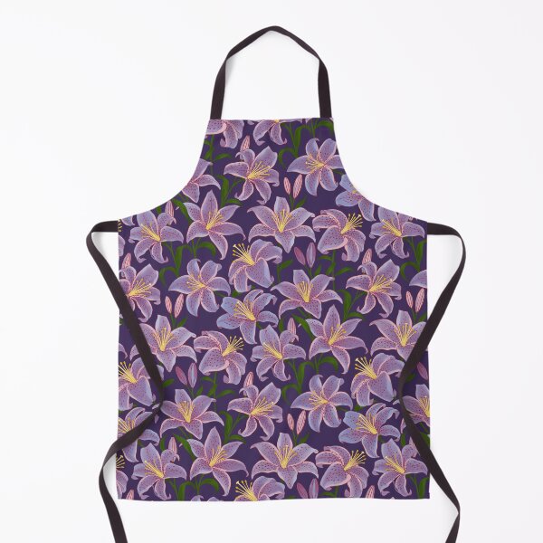 Item preview, Luxurious Soft Lavender Stargazer Lily Floral Vivid Petal On Royal Violet designed and sold by DropRomance.