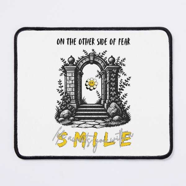 Item preview, On The Other Side Of Fear Life Awaits You With A Smile Art designed and sold by re2m.