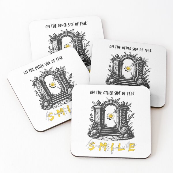 Item preview, On The Other Side Of Fear Life Awaits You With A Smile Art designed and sold by re2m.