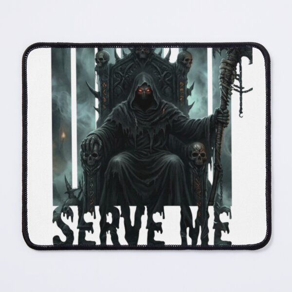 Item preview, Serve Me - Dark Grim Reaper on Throne Fantasy Art designed and sold by thazinart.