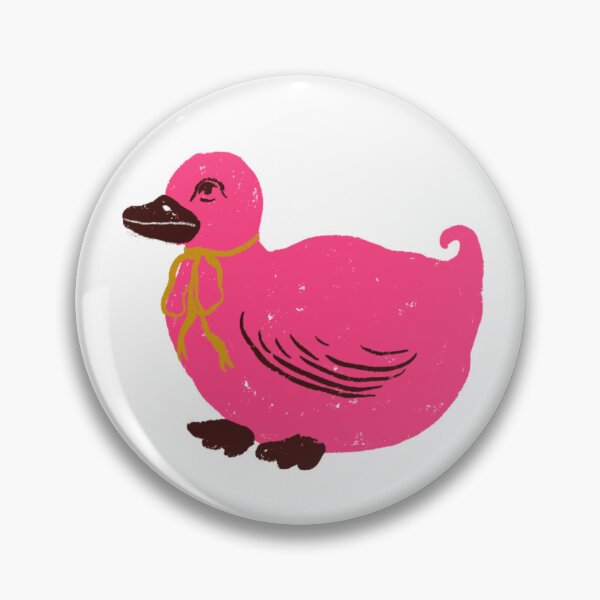 Item preview, Bright Pink Vintage Duck Cute Coquette Cottagecore Art designed and sold by artievarudzite.