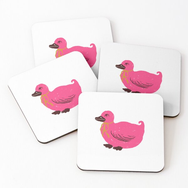 Item preview, Bright Pink Vintage Duck Cute Coquette Cottagecore Art designed and sold by artievarudzite.