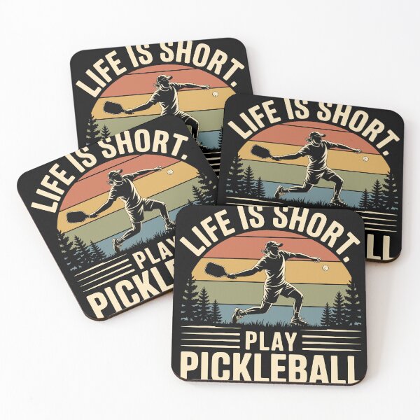 Item preview, Life Is Short Play Pickleball | Retro Vintage Pickleball Design designed and sold by designtshirt636.