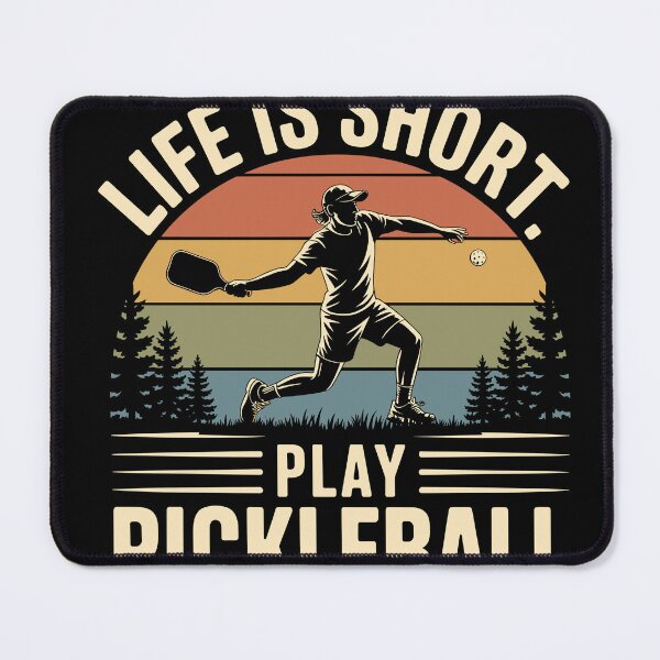 Item preview, Life Is Short Play Pickleball | Retro Vintage Pickleball Design designed and sold by designtshirt636.