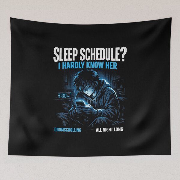 Item preview, Sleep Schedule? I Hardly Know Her Doomscrolling  designed and sold by AMICO77.