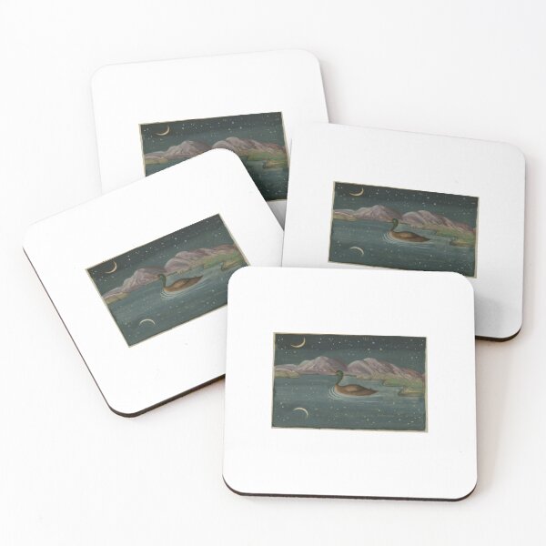 Item preview, Duck under Crescent Moon designed and sold by rhodeyart.