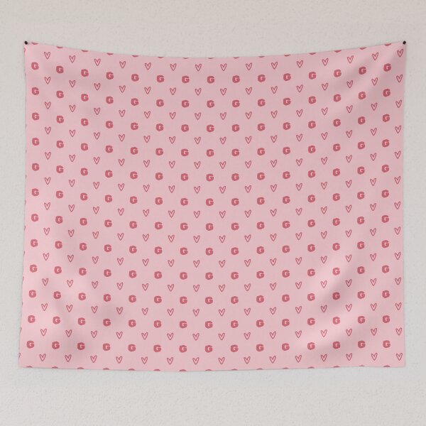 Item preview, Letter G Monogram Pink Heart Pattern | Cute Initial G Pink Heart Aesthetic | Red and Pink Letter G Heart Design | Monogram G Heart Pattern Art | Girly Coquette Letter G Initial Hearts designed and sold by VivaFy.
