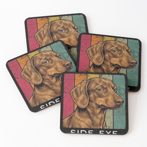 Item preview, Bombastic Side Eye Dachshund Dog Retro Humor designed and sold by d247.