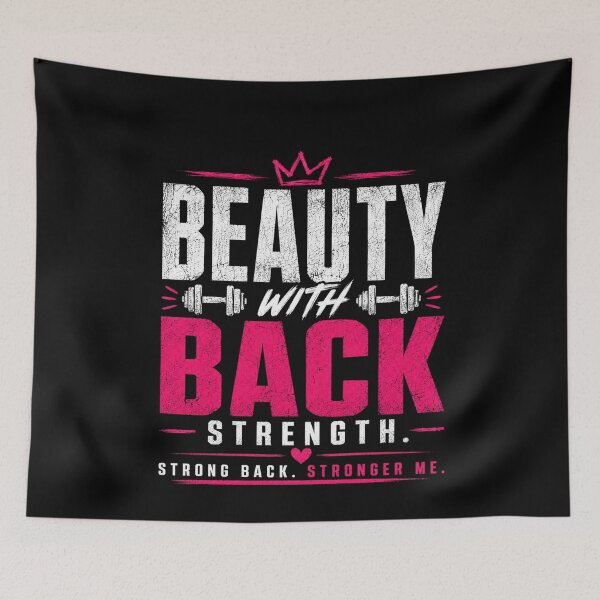 Item preview, Beauty With Back Strength Gym Tee designed and sold by StoryInCode.