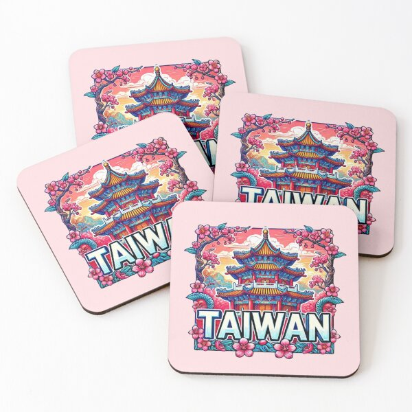 Item preview, Taiwan  – Pagoda & Cherry Blossoms designed and sold by Myra365Art.