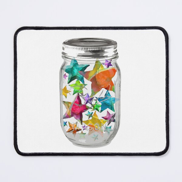 Item preview, Mason Jar Of Stars Colorful Fun Inspirational Art designed and sold by Sharon Cummings Art.