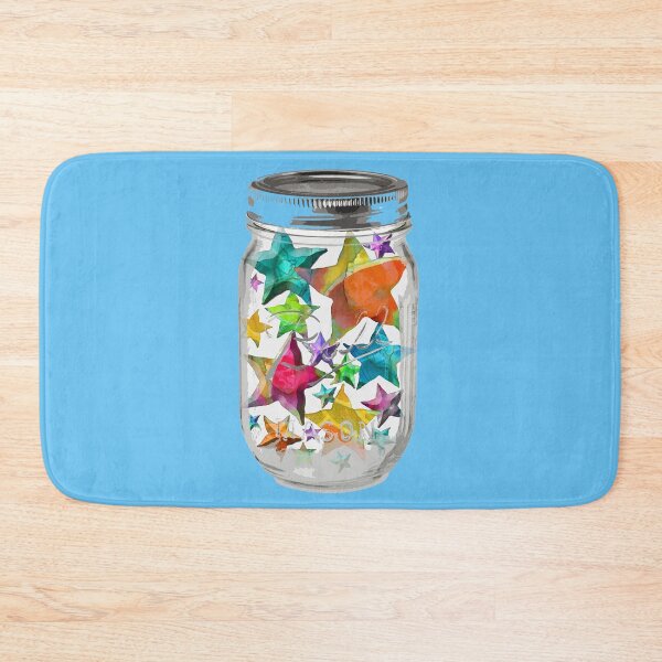 Item preview, Mason Jar Of Stars Colorful Fun Inspirational Art designed and sold by Sharon Cummings Art.
