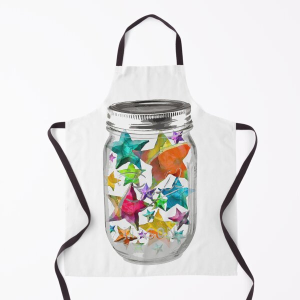 Item preview, Mason Jar Of Stars Colorful Fun Inspirational Art designed and sold by Sharon Cummings Art.