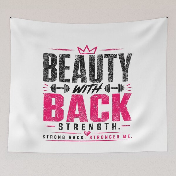 Item preview, Beauty With Back Strength Gym Tee designed and sold by StoryInCode.
