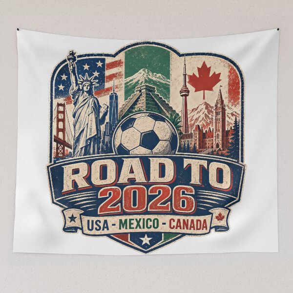 Item preview, North America Football 2026 - Soccer Fan Emblem designed and sold by Emaga Digital Studio.